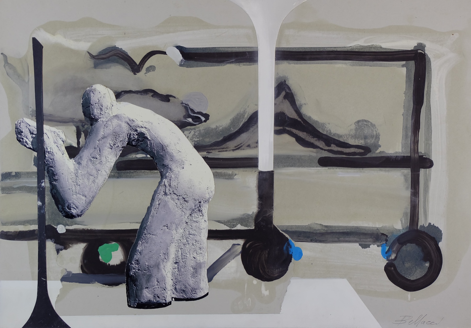 Opera con innesto scultoreo